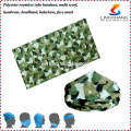 100% poliéster Bandana Promocional Mais Popular Popular Costume Bandana bandana multifunções headwear bandana